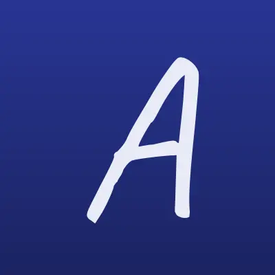 Альфа, продуктовый магазин, лого-визитка